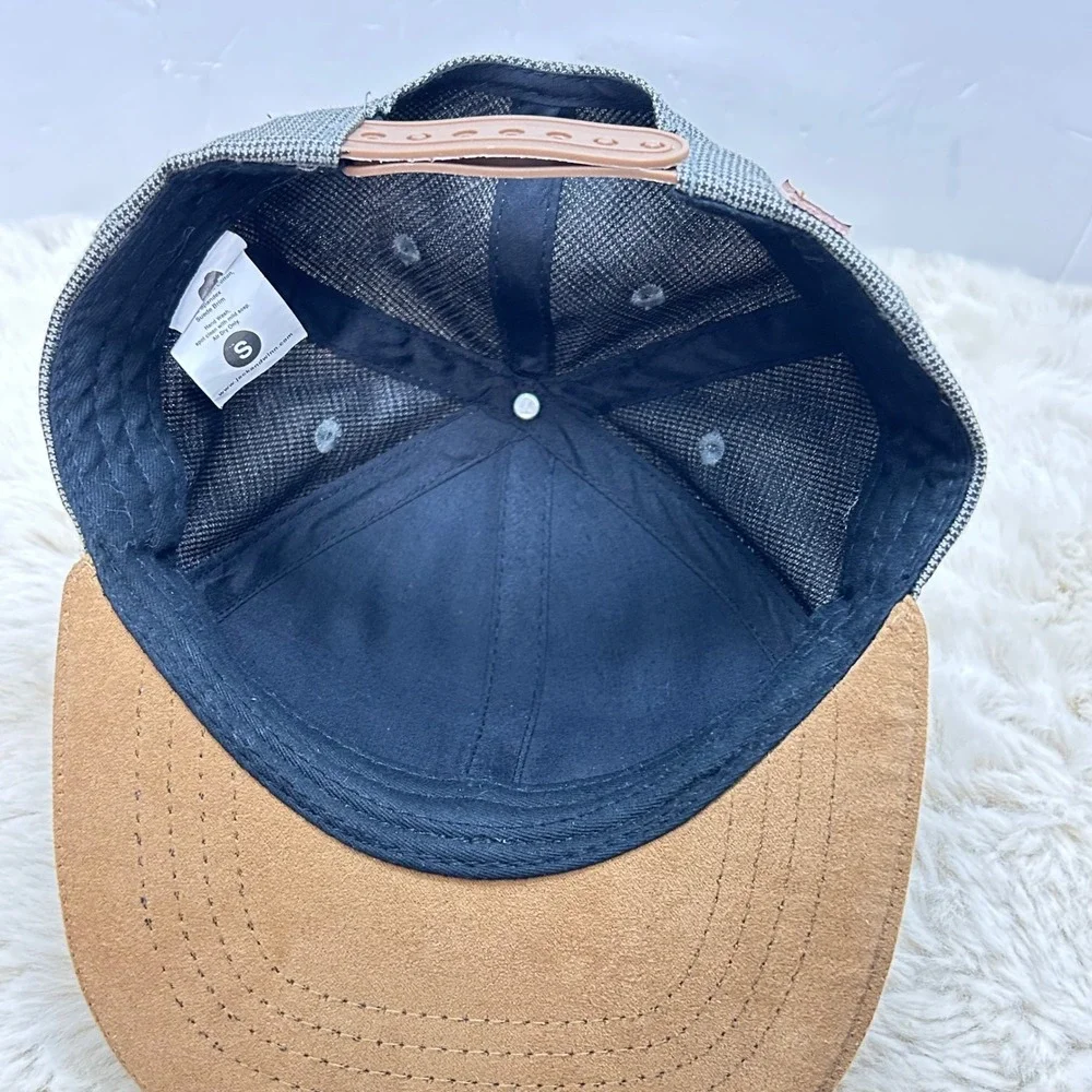 Kids Jack &‎ Winn Hat Co Houndstooth Buffalo Patch Adjustable Baseball Cap